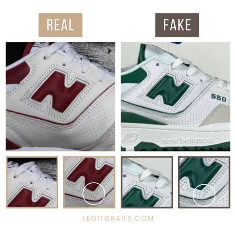 real vs fake new balance 550